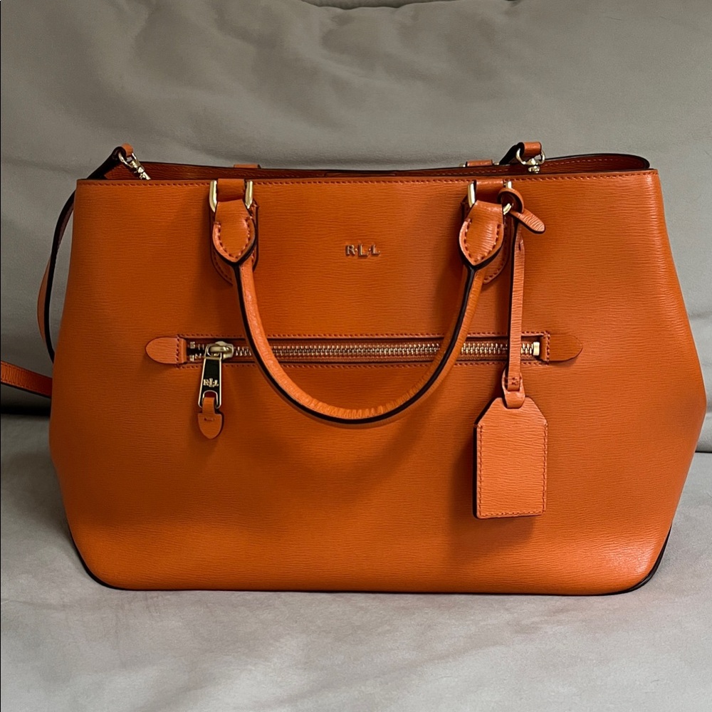 Ralph Lauren Vibrant Orange Satchel